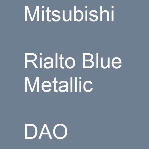 Mitsubishi, Rialto Blue Metallic, DAO.